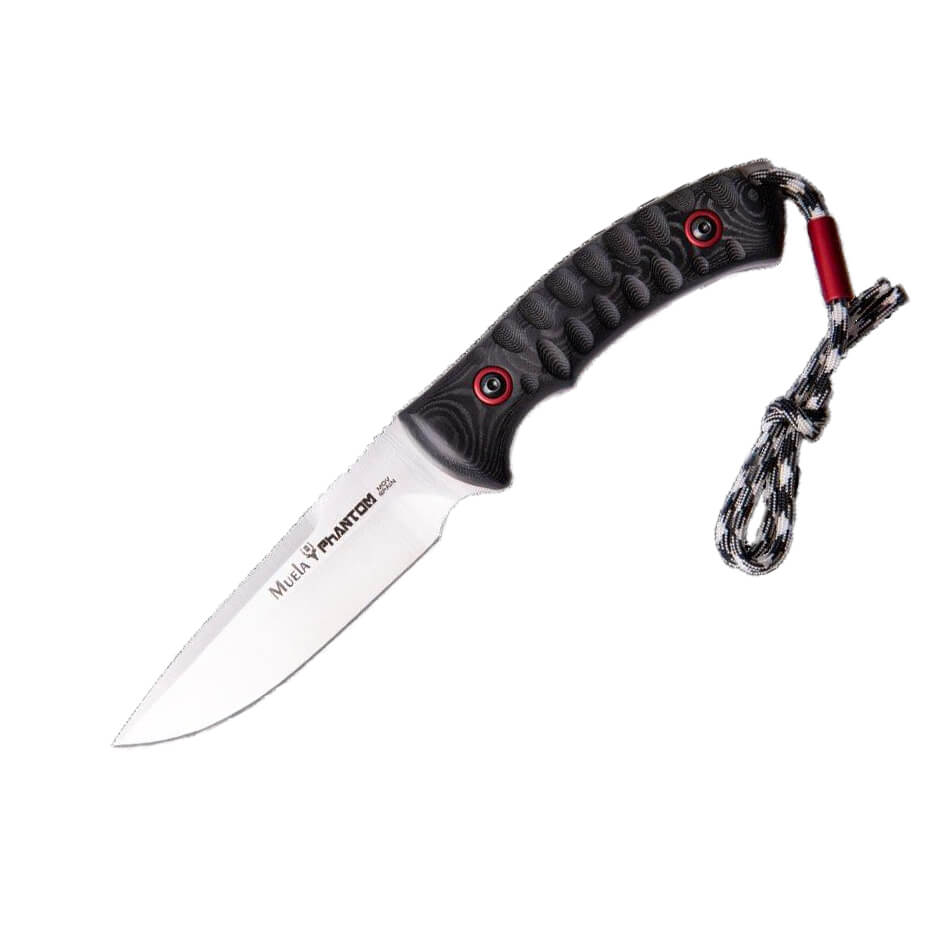 Cuchillo táctico Muela Phanton-12W con mango de micarta negra y ...
