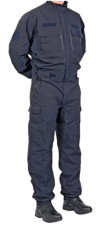Mono táctico policial de color azul marino con mangas extraibles de GK Professional