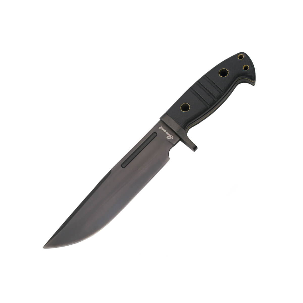 Tactical knife with G10 handle and 20.3 cm black blade