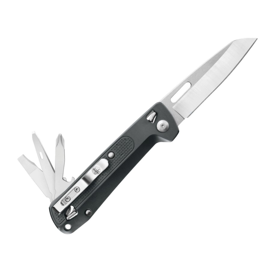 Navaja multiusos Leatherman Free K2 con mango gris
