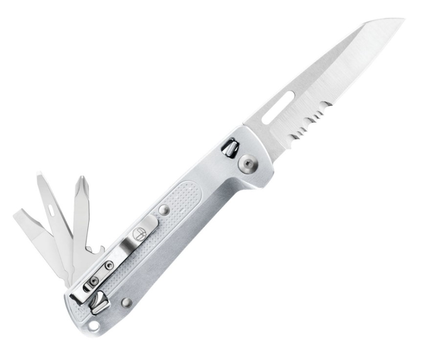 Navaja multiusos Leatherman Free K2 con mango color plata