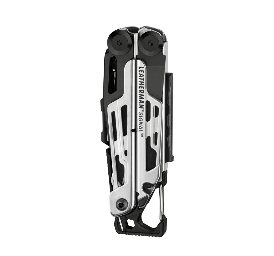 Multiherramienta Leatherman Signal negra y plata con 19 usos