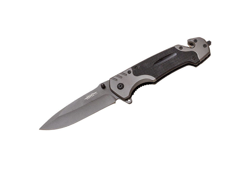 Navaja de rescate JKR PRO 10016 con mango de G10 y hoja de 9.5 cm...