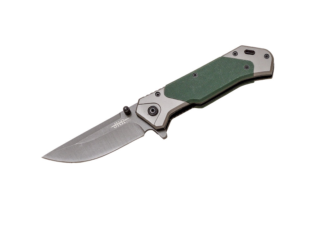 Navaja de rescate JKR PRO 10017 con mango de G10 y hoja de 8 cm c...