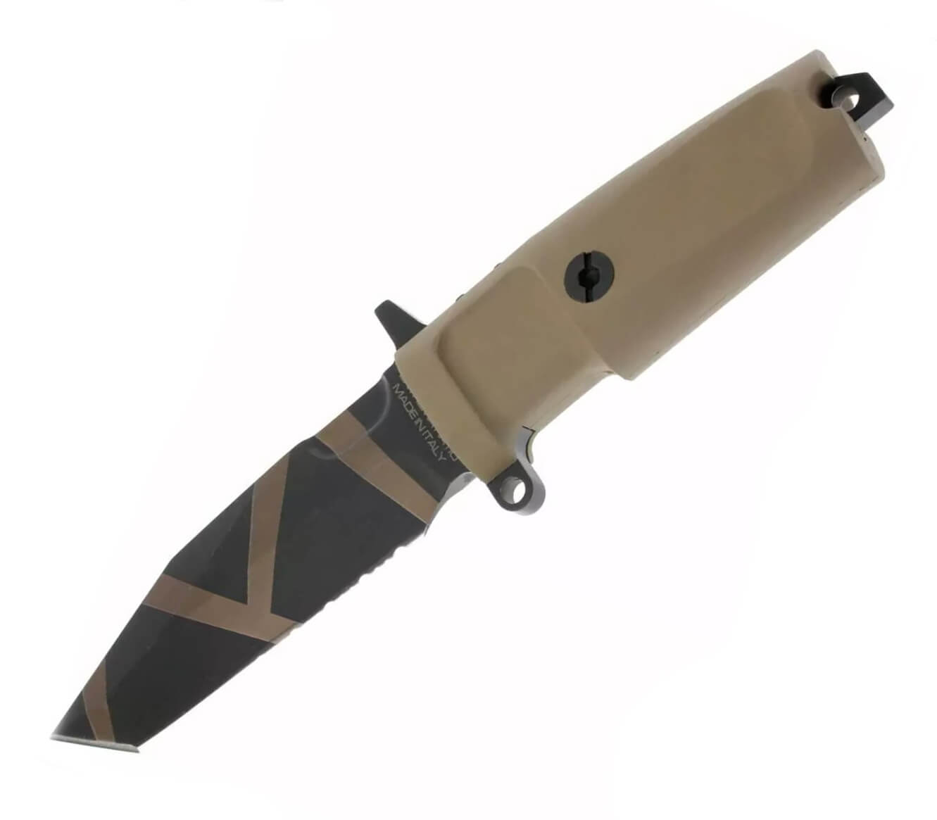 Cuchillo táctico Extrema Ratio Fulcrum C Desert Warfare con hoja...