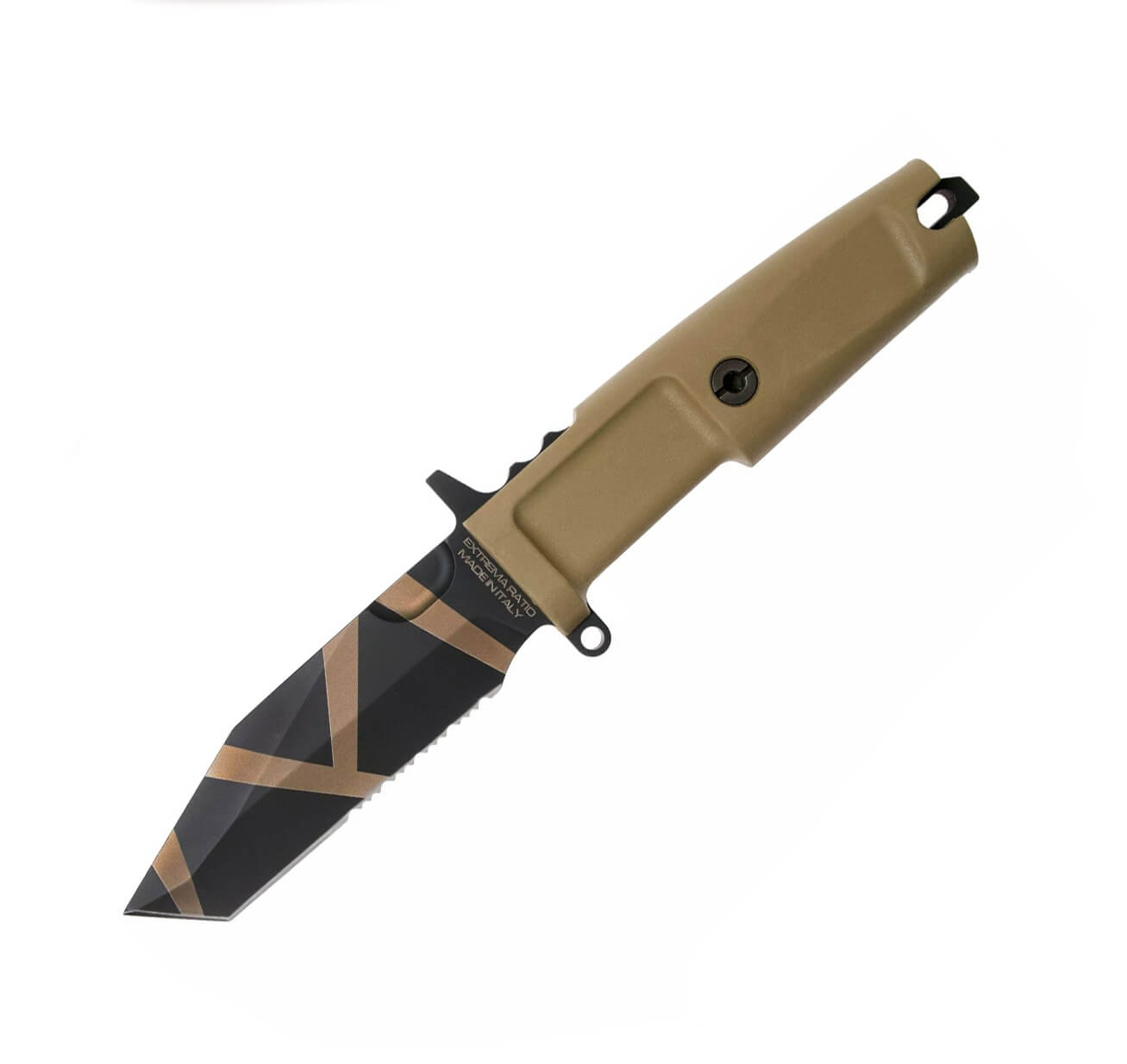 Cuchillo táctico Extrema Ratio Fulcrum C FH Desert Warfare con h...