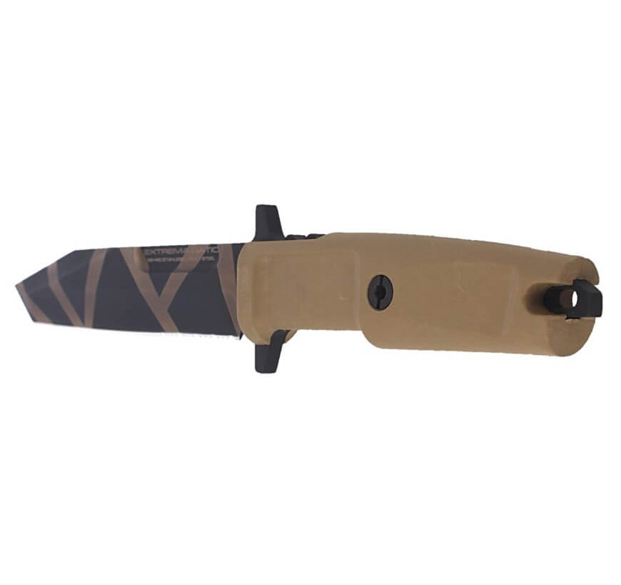 Cuchillo táctico Extrema Ratio Fulcrum S Desert Warfare con mango de forprene