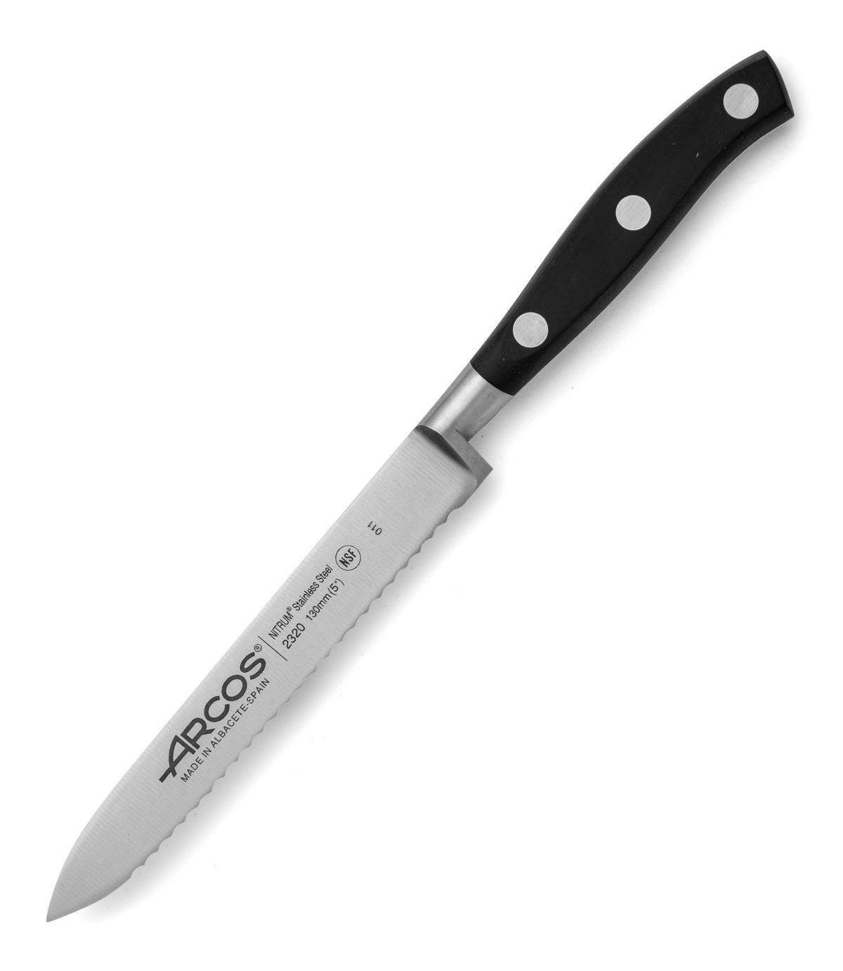 Cuchillo de tomate Arcos Riviera con hoja dentada