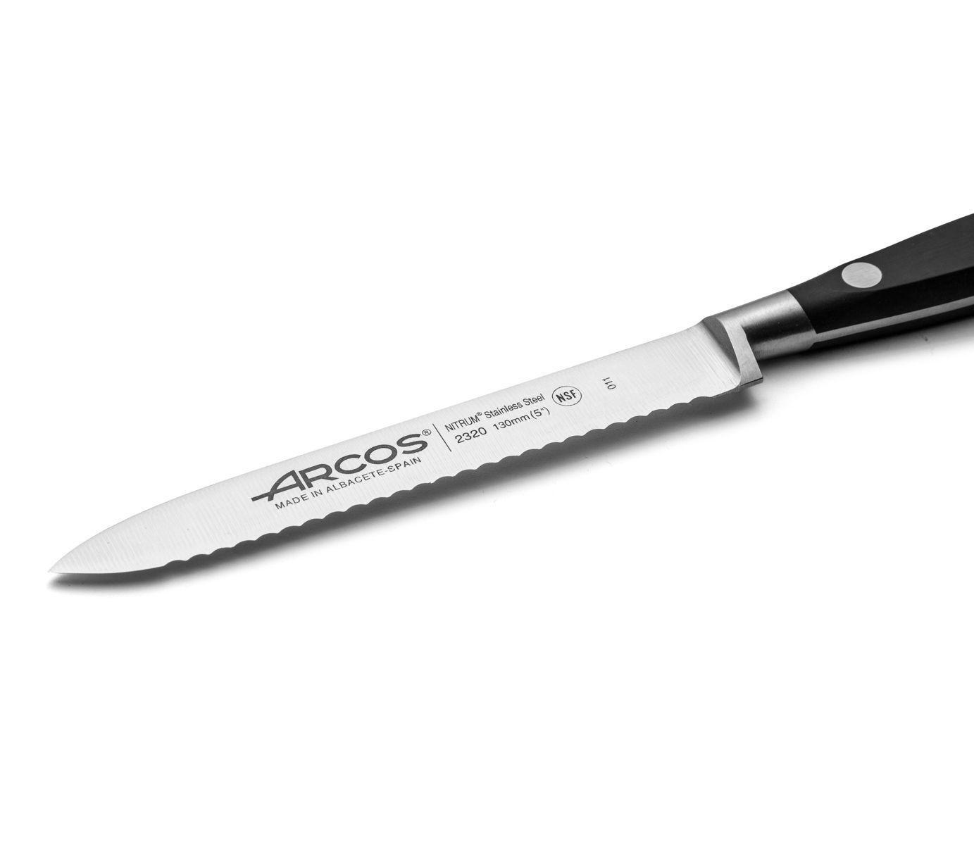 Cuchillo de tomate Arcos Riviera con hoja dentada