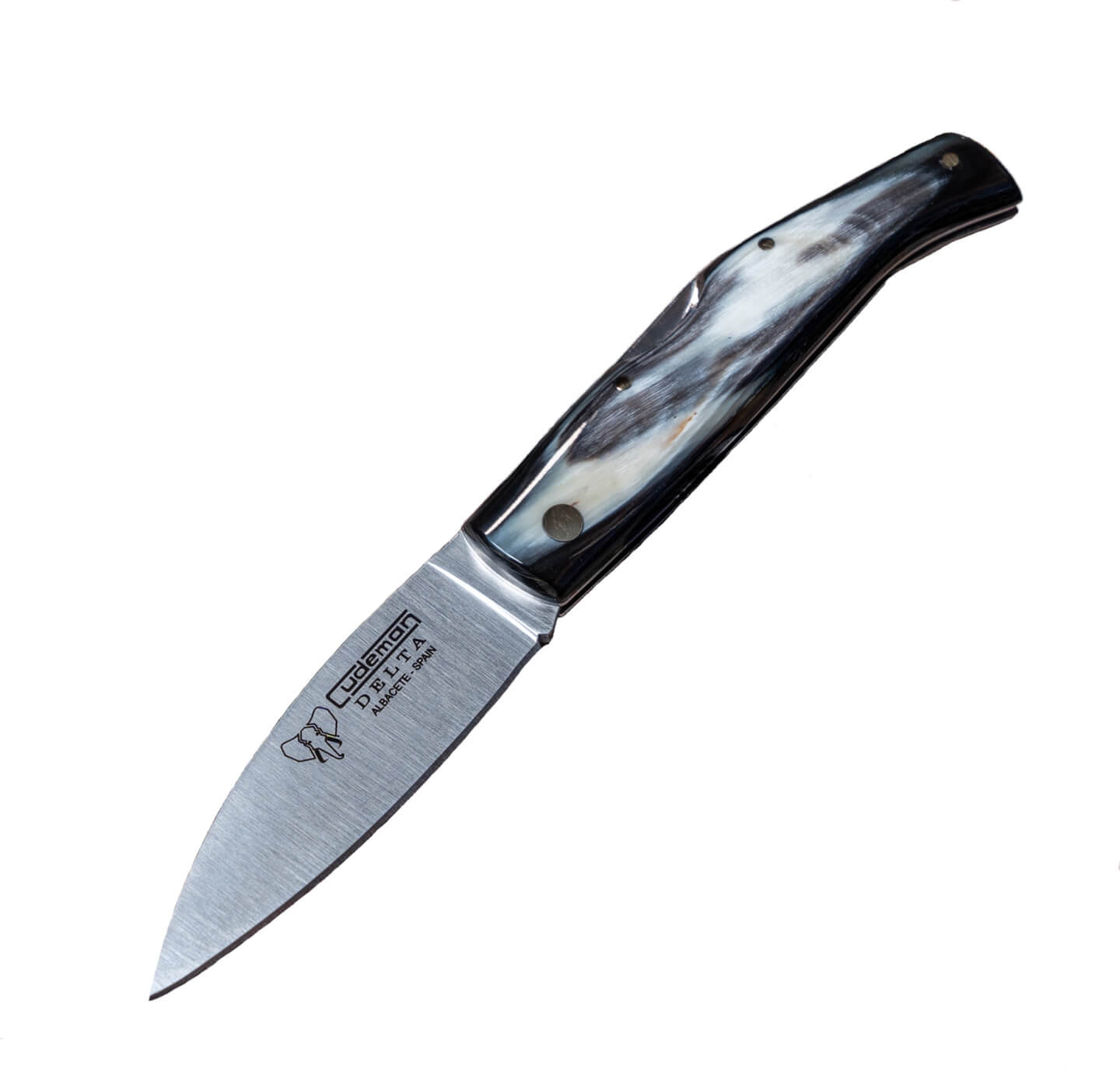 Navaja de bolsillo Cudeman Delta con mango de asta de toro con bl...