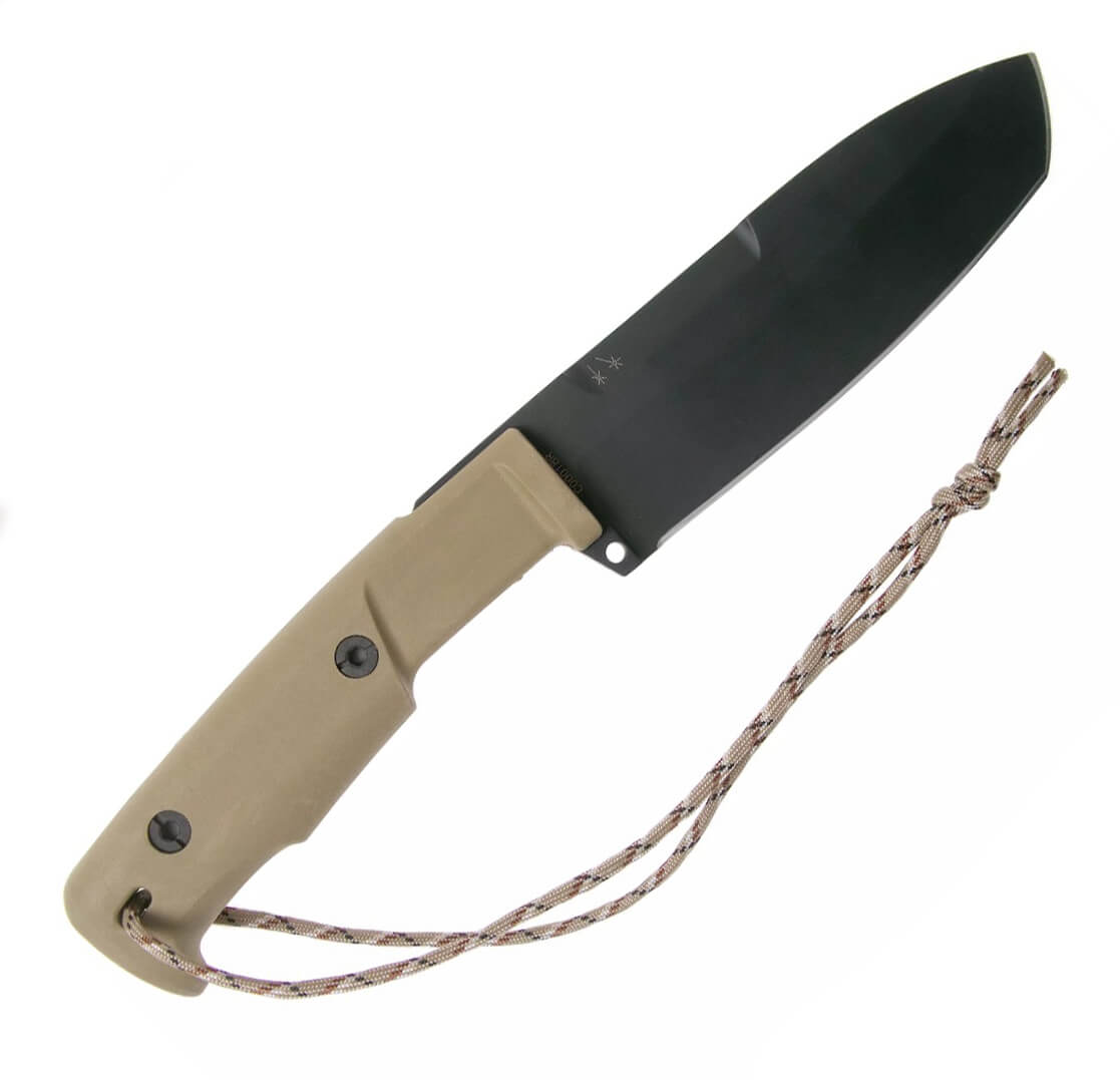 Cuchillo táctico y de supervivencia Extrema Ratio Selvans con mango desert