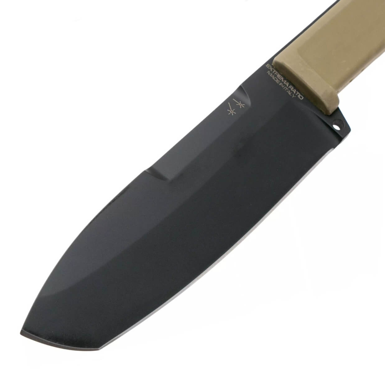 Cuchillo táctico y de supervivencia Extrema Ratio Selvans con mango desert