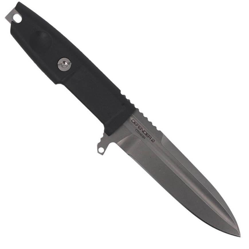 Cuchillo de combate Extrema Ratio Defender 2 Stone Washed con hoja de 118 mm