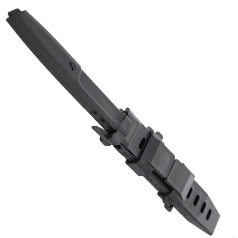 Cuchillo táctico Mamba Black de Extrema Ratio con hoja de 116 mm y funda 
