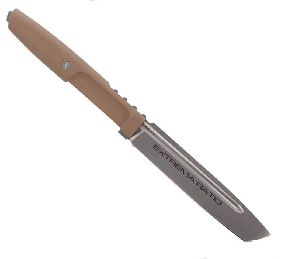Cuchillo táctico Mamba Black de Extrema Ratio con hoja de 116 mm y funda 