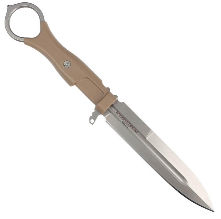 Cuchillo de combate Misericordia Desert de Extrema Ratio con mango de FRN y hoja de 118 mm