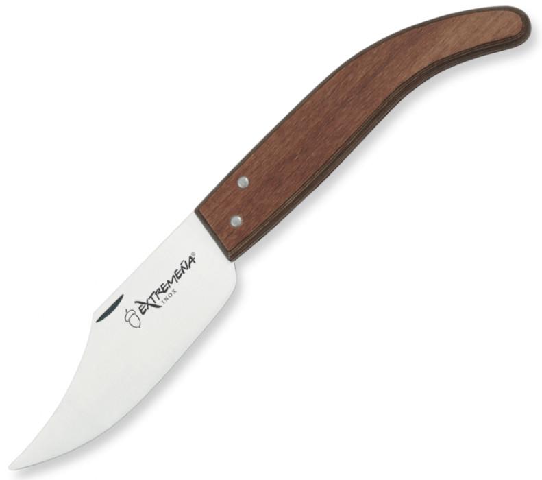 Navaja EXTREMEÑA de punta clásica con mango de madera y hoja de...