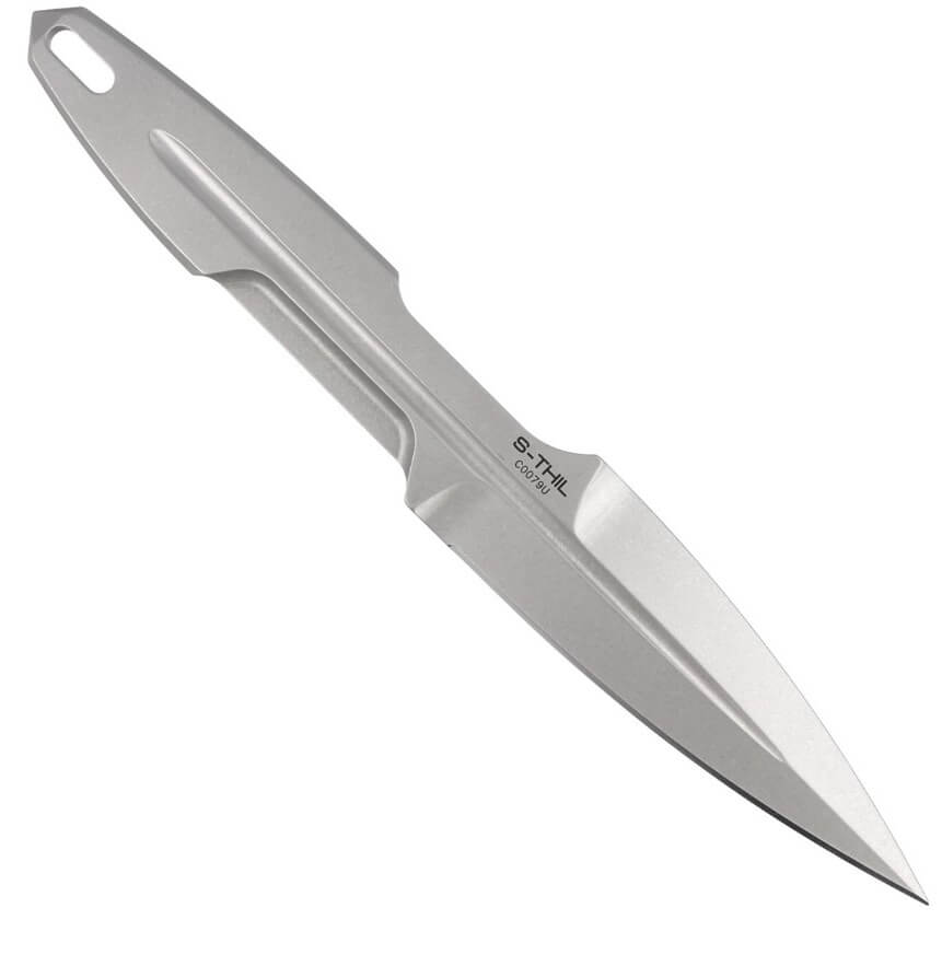 Cuchillo táctico S-THIL Stone Washed de Extrema Ratio. Hoja de acero Böhler de 11,9 cm. Funda nylon.