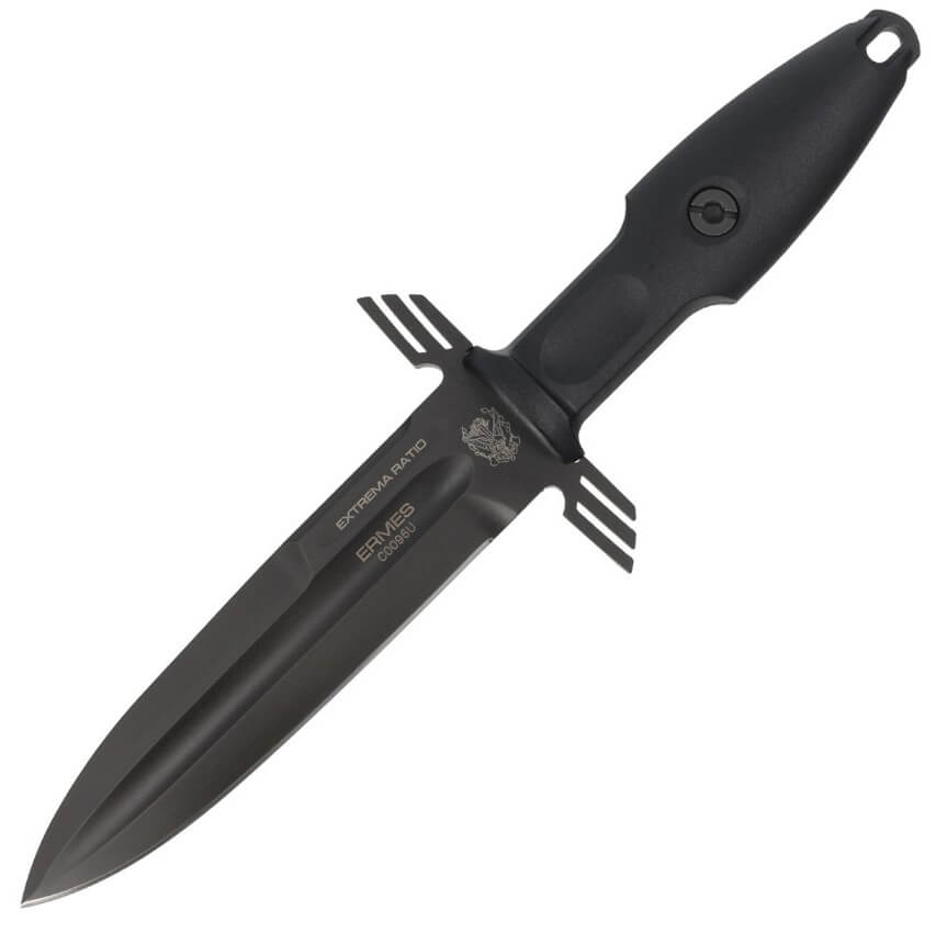 Cuchillo táctico Ermes Operativo Black de Extrema Ratio. Hoja de...