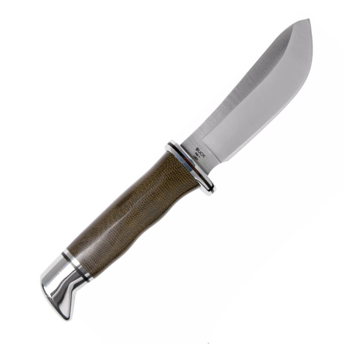 Cuchillo skinner con hoja fija de 10,2 cm Buck 103 Pro Skinner con mango de micarta 0103GRS1