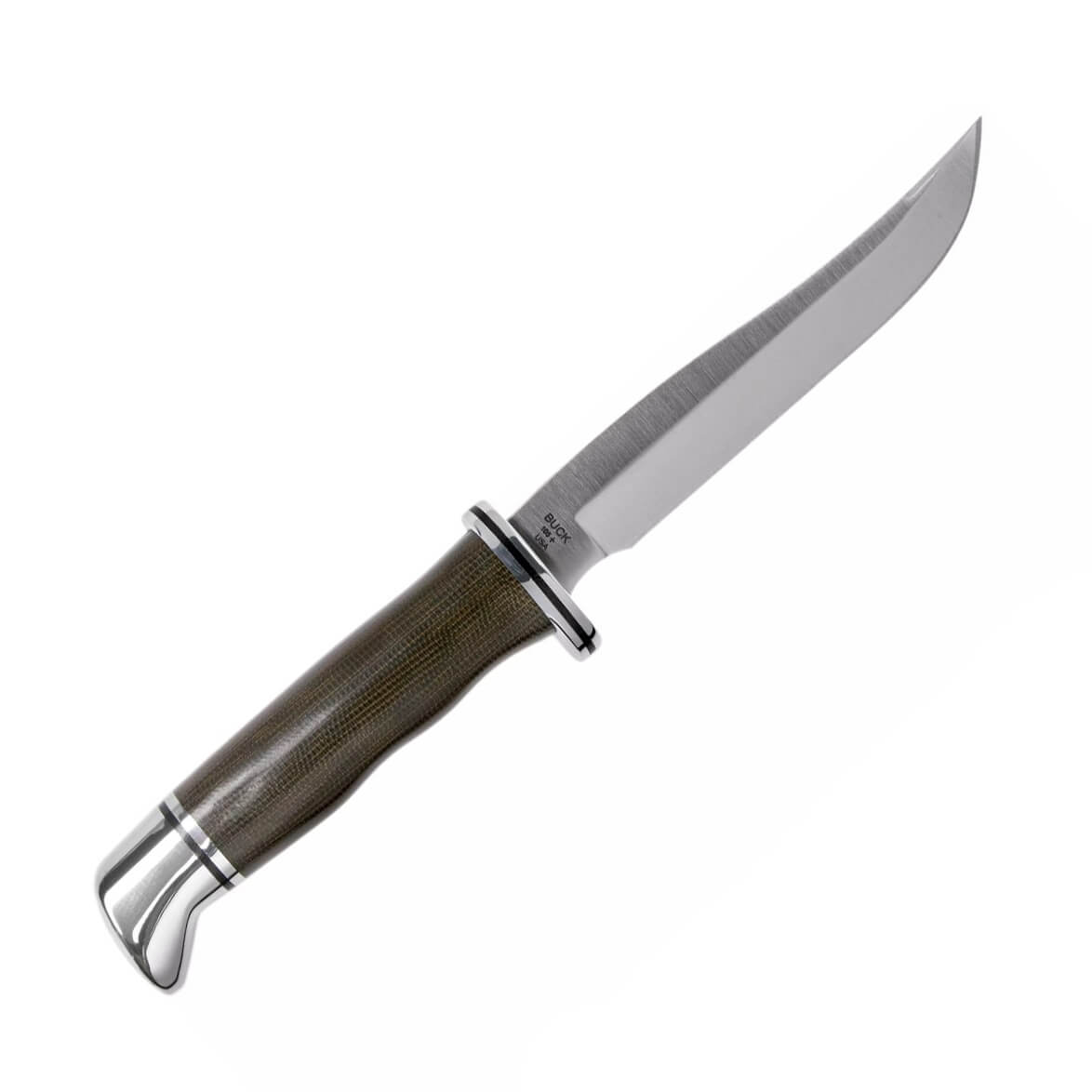 Cuchillo de caza con hoja fija de 12,7 cm Buck 105 Pathfinder pro con mango de micarta 0105GRS1