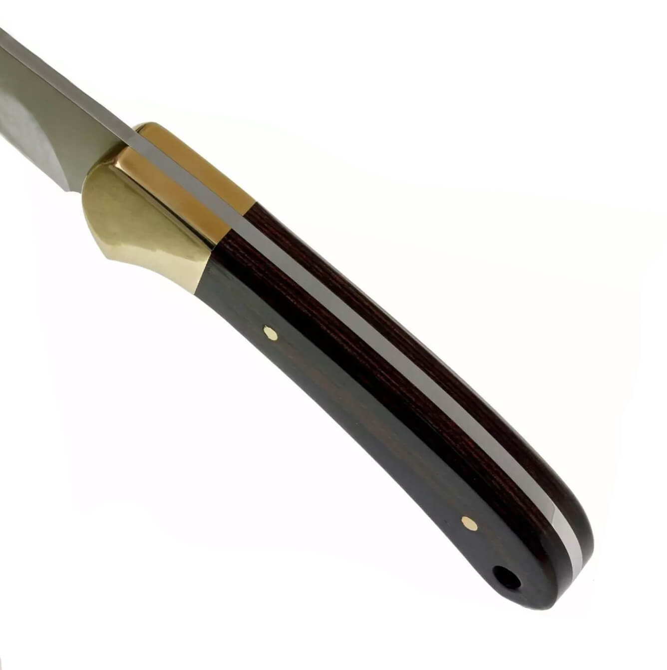 Cuchillo de caza Buck Ranger Skinner de 7,8 cm con mango de madera de ébano 0113BRS