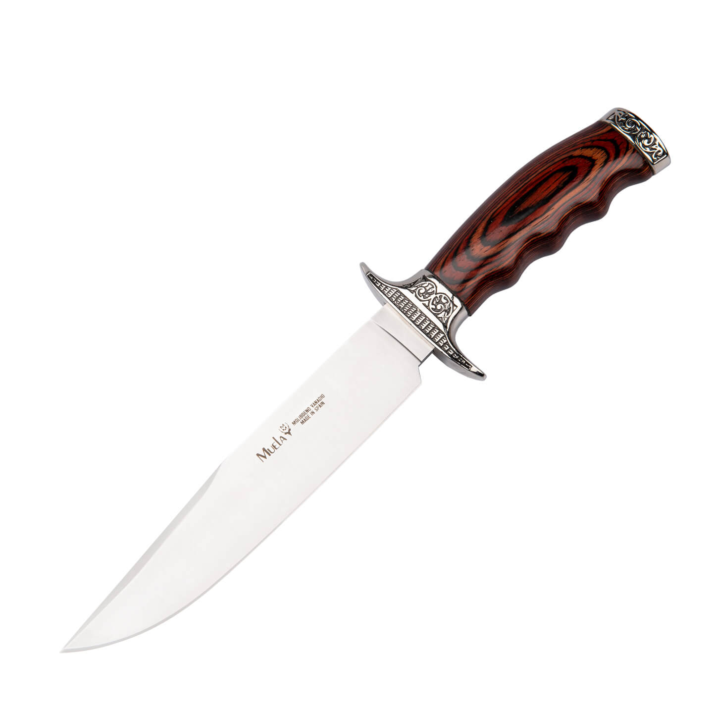 Cuchillo de caza Muela Sarrio-19R con mango de madera prensada co...