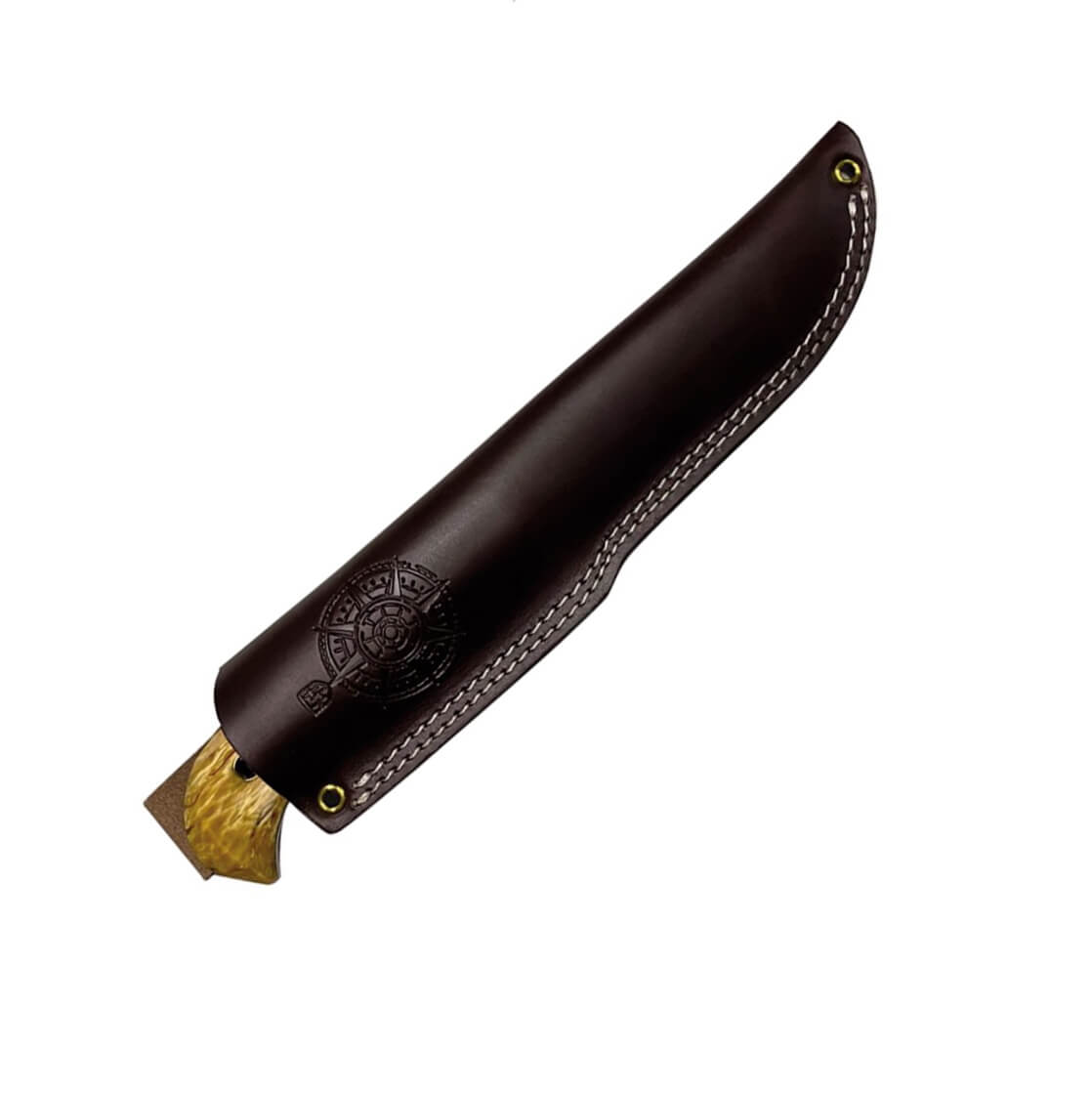 Cuchillo bushcraft Helle NORD 670 con mango de abedul y hoja de 14.7 cm