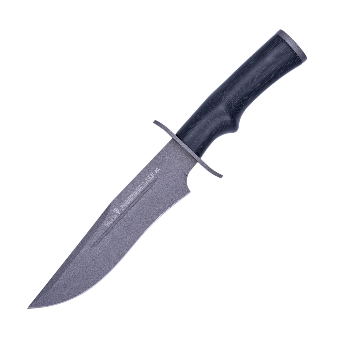 Cuchillo táctico Muela Parabellum-17N con mango de micarta negra...