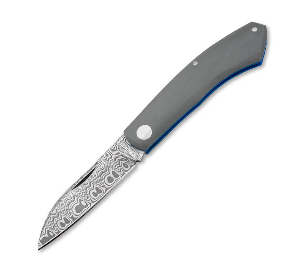 Boker Annual Damast 2023 couteau de poche avec lame en acier dama...