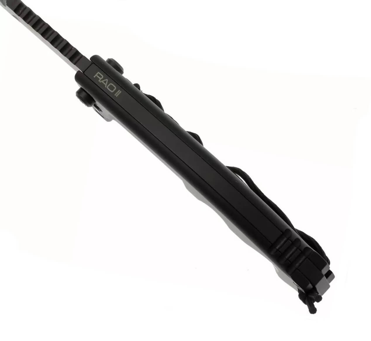 Navaja táctica y de supervivencia RAO II. Hoja de 119 mm en acero Böhler. Cuenta con funda y afilador.