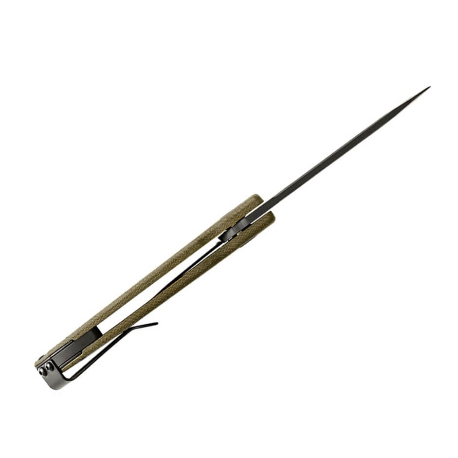 Navaja EDC Buck sprint OPS Pro micarta canvas verde con hoja de 7,9 cm 0843GRS