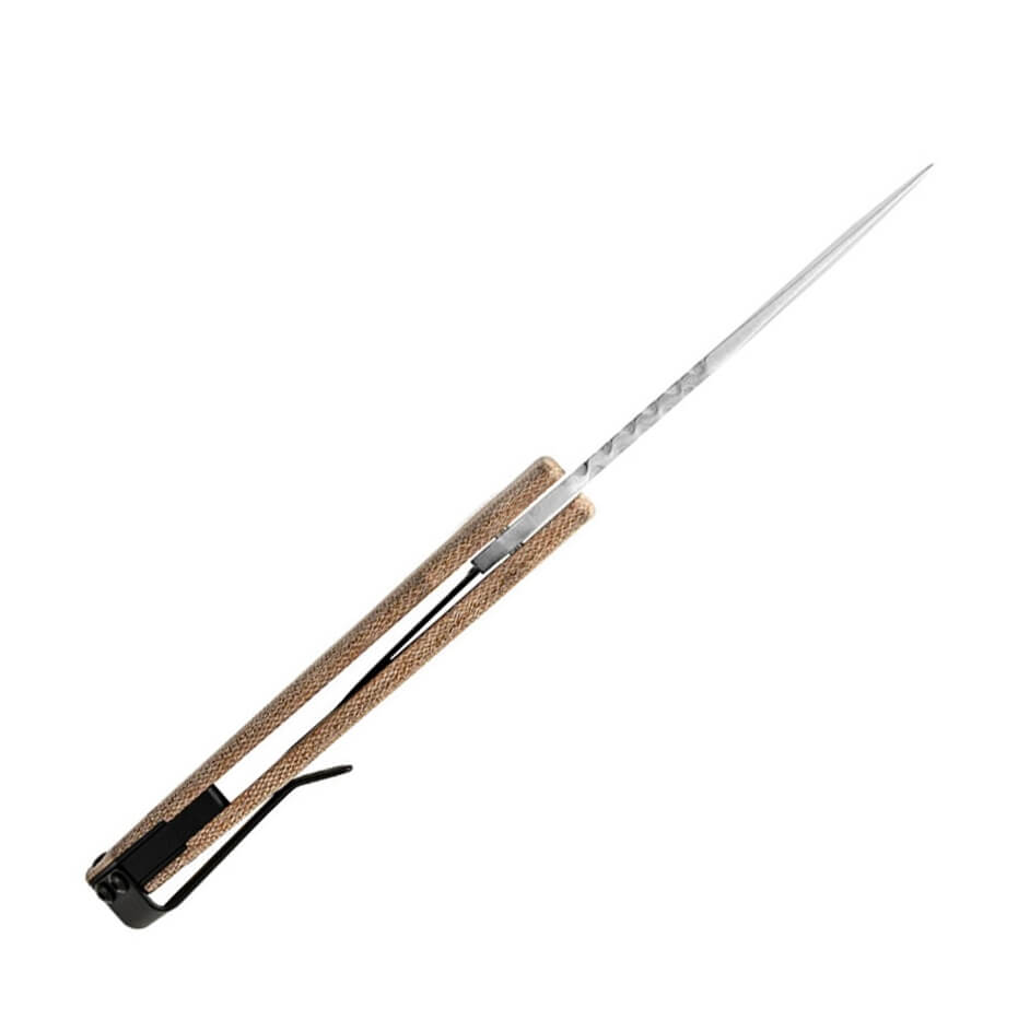 Navaja EDC Buck sprint OPS Pro micarta marrón claro con hoja de 7,9 cm 0841TNS