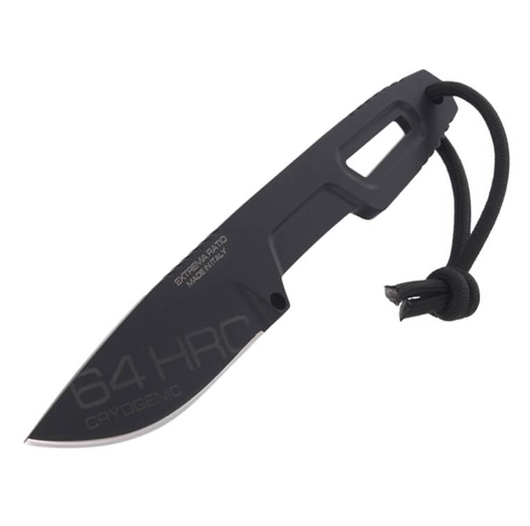 Cuchillo de bushcraft de Extrema Ratio SATRE S600 BLACK. Acero böhler y hoja de 7 cm.