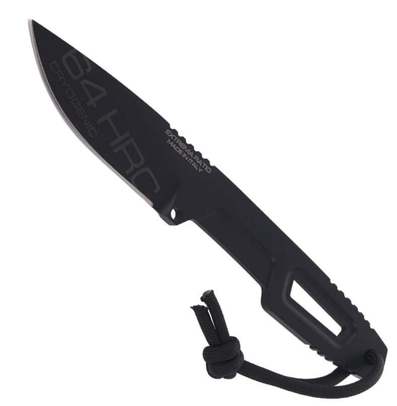 Cuchillo de bushcraft de Extrema Ratio SATRE S600 BLACK. Acero böhler y hoja de 7 cm.
