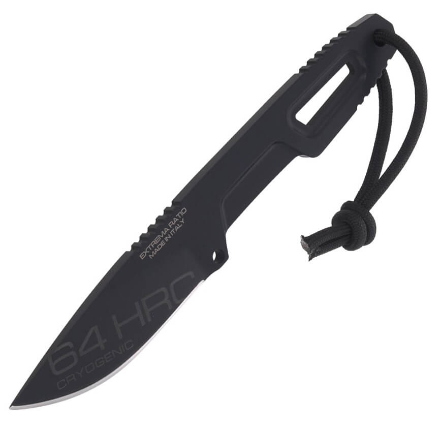 Cuchillo de bushcraft de Extrema Ratio SATRE S600 BLACK. Acero böhler y hoja de 7 cm.