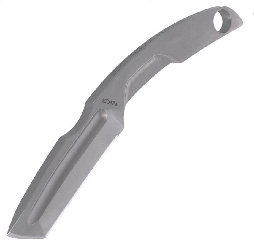 Cuchillo de cuello N.K.3 STONE WASHED de Extrema Ratio. Hoja de 7 cm y funda de kydex.