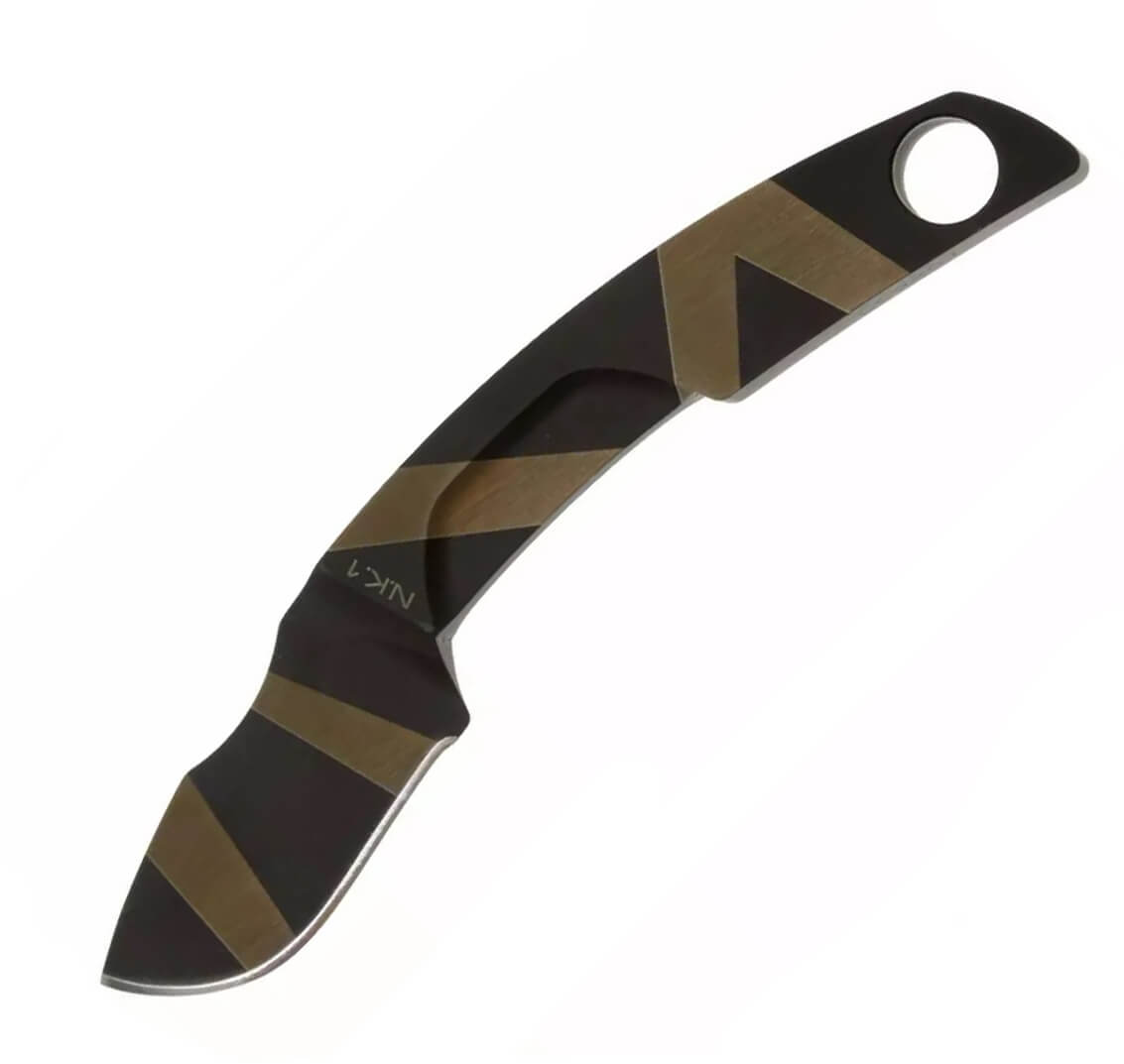 Cuchillo de cuello N.K.1 BLACK de Extrema Ratio. Hoja de 5 cm y funda de kydex.