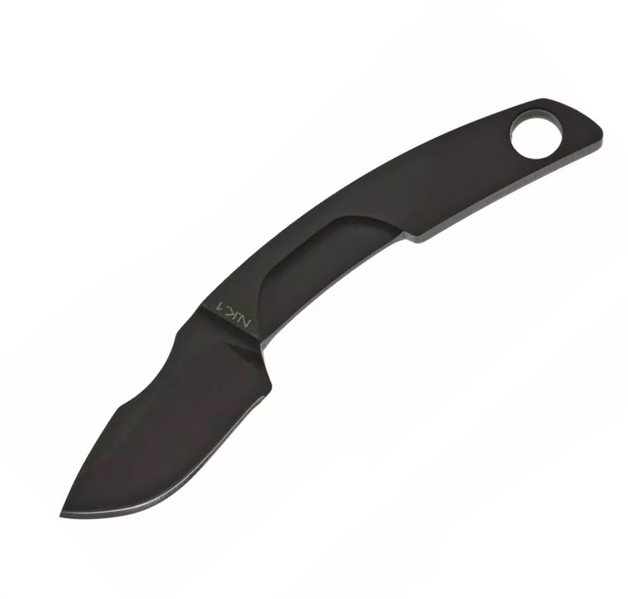 Cuchillo de cuello N.K.1 BLACK de Extrema Ratio. Hoja de 5 cm y funda de kydex.