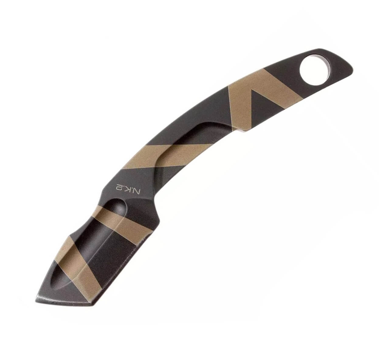 Cuchillo de cuello N.K.2  DESERT WARFARE de Extrema Ratio. Hoja de 5 cm y funda de kydex.