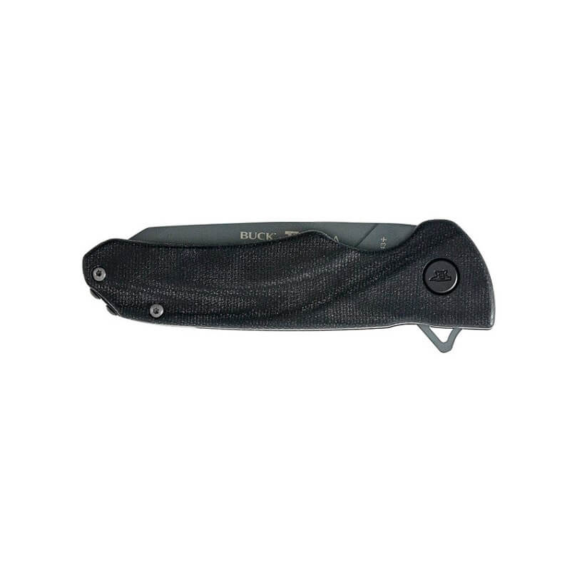 Navaja EDC Buck sprint OPS Pro micarta canvas negra con hoja de 7,9 cm 0843BKS