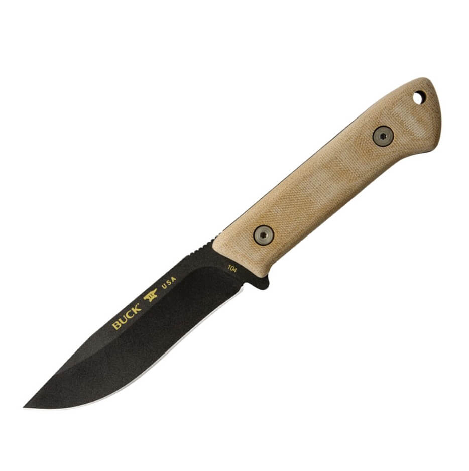Couteau tactique Buck Compadre Camp knife avec manche en micarta ...