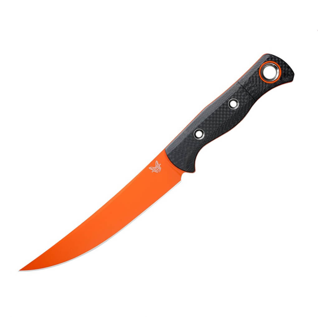 Benchmade cuchillo Meatcrafter con mango de fibra de carbono negr...