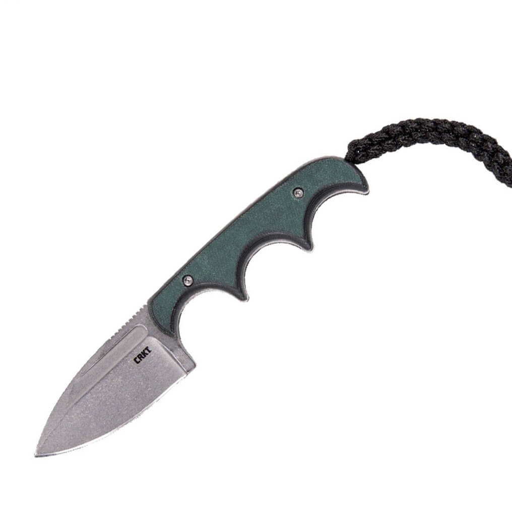 Cuchillo de cuello CRKT Minimalist Spear Point 2396 con funda kyd...