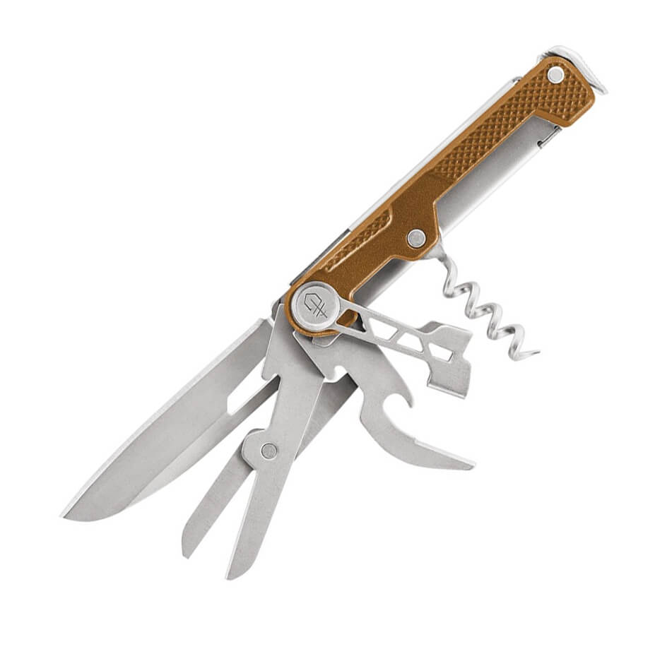 Navaja multiusos Gerber Armbar Cork 30-001582 con mango naranja