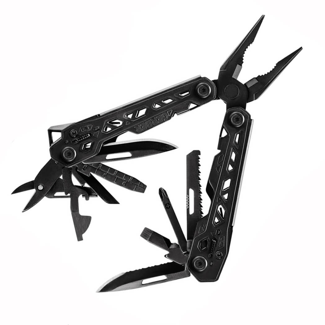 Alicate multiusos Gerber Truss color negro 30-001780 con 17 funci...