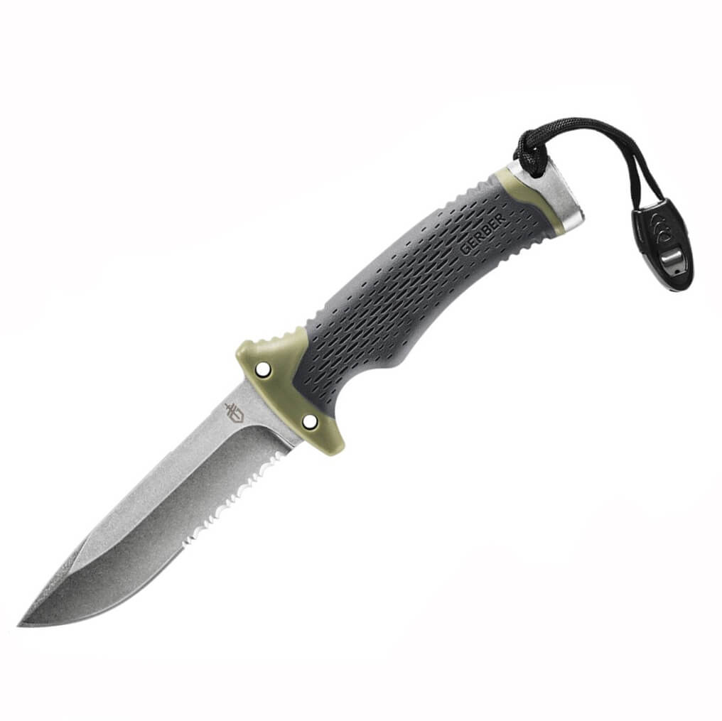 Cuchillo táctico Gerber survival fixed serrated 30-001830 con ma...