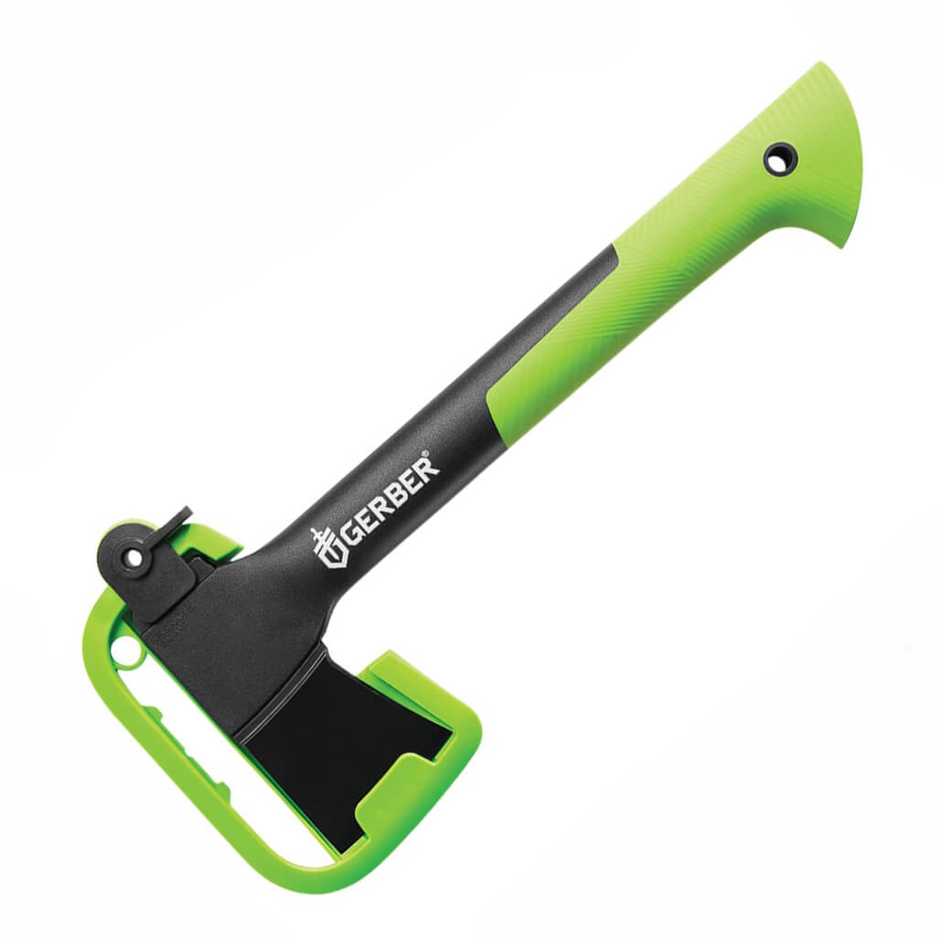 Hacha táctica Gerber Freescape 14" 31-002647 con mango de Nylon GFN verde