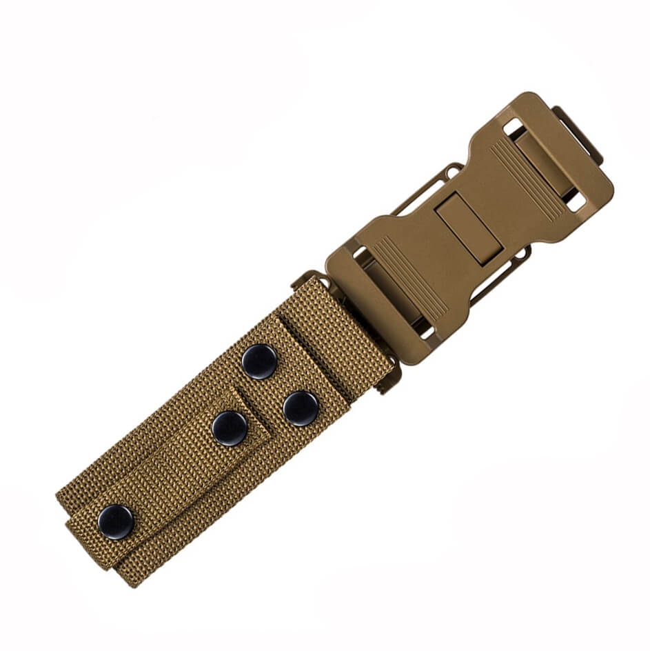 Cuchillo táctico Gerber Strongarm fixed plain 31-003615 con hoja color negro y mango marrón