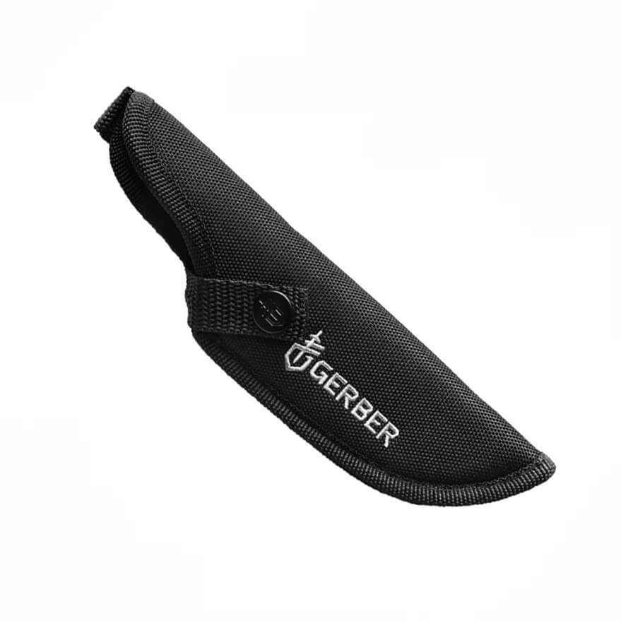 Cuchillo táctico Gerber Moment Fixed large DP 31-003617 con mango de nylon y goma negro